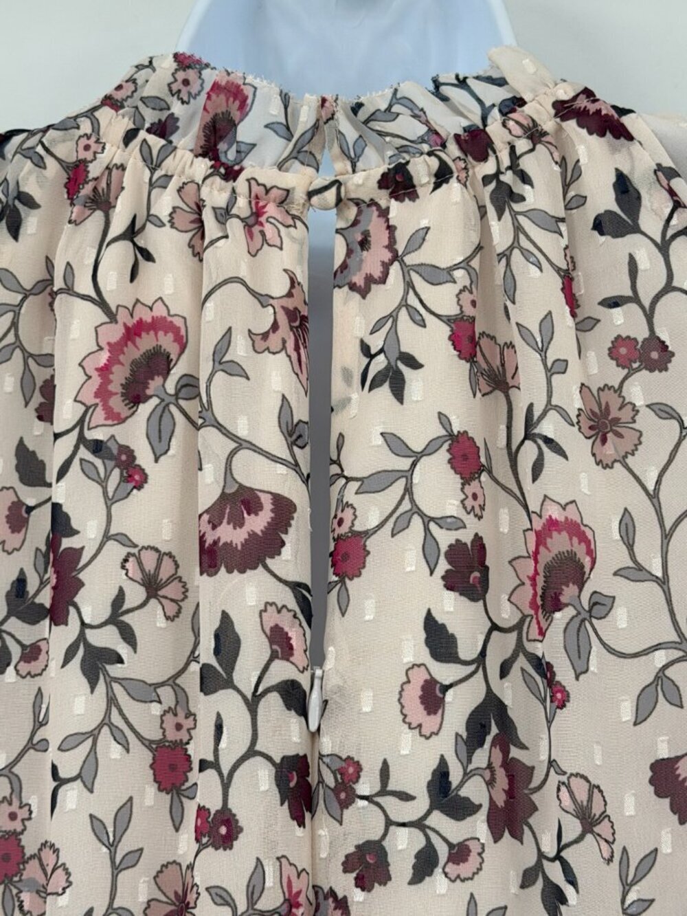 Eliza J Floral Ruffle Mini Cocktail Dress Belted Size 8P - Picture 7 of 12